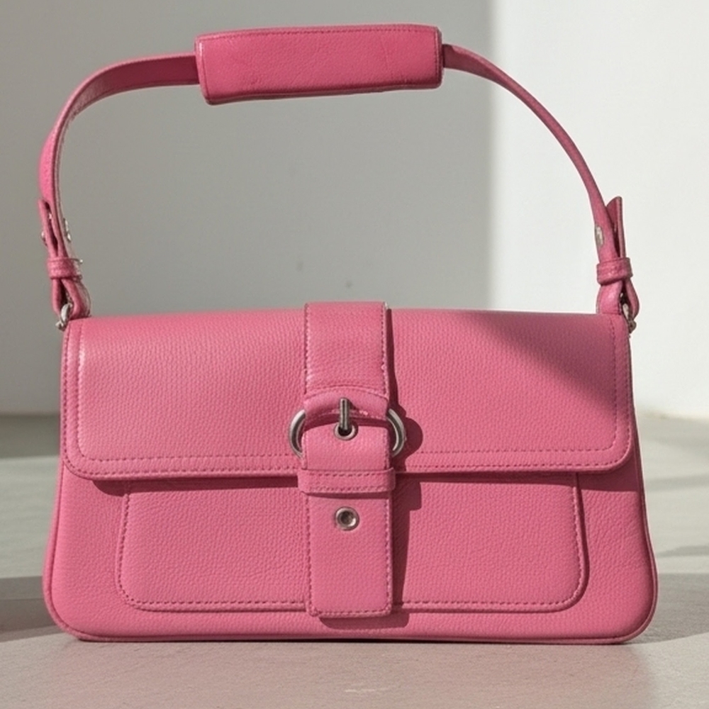 Loft Pink Leather Shoulder Bag